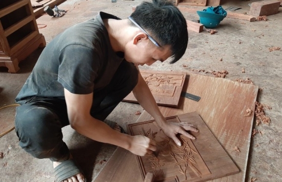 Thái Nguyên: Thăng trầm làng nghề đồ gỗ mỹ nghệ Giã Trung