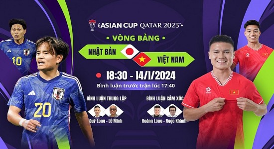 Link xem trực tiếp, nhận định bóng đá Việt Nam và Nhật Bản (18h30 ngày 14/1)