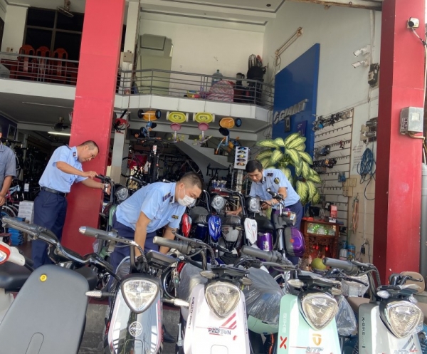 Bà Rịa – Vũng Tàu: Kinh doanh xe đạp điện không rõ nguồn gốc, một cửa hàng bị phạt 45 triệu đồng