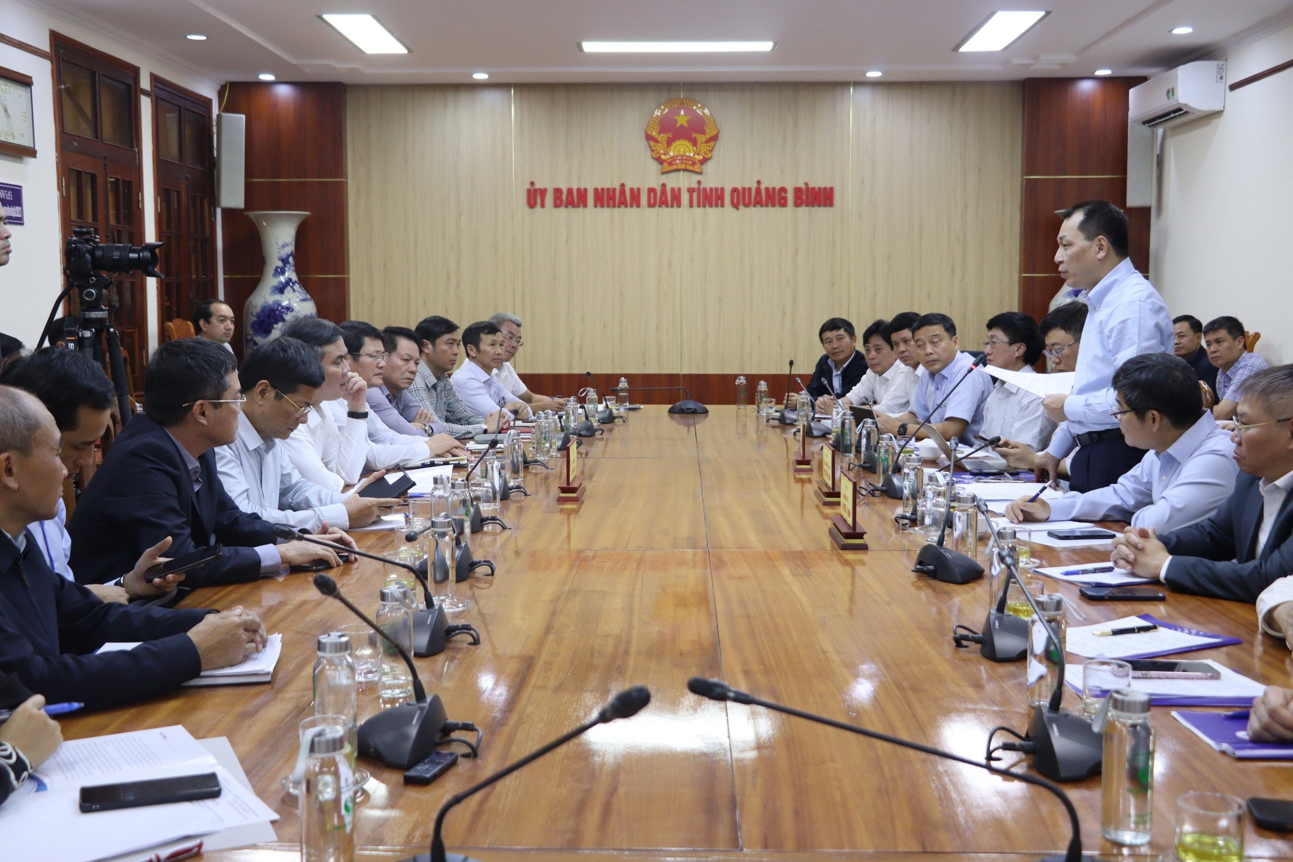 Buổi làm việc diễn ra tại trụ sở UBND tỉnh Quảng Bình