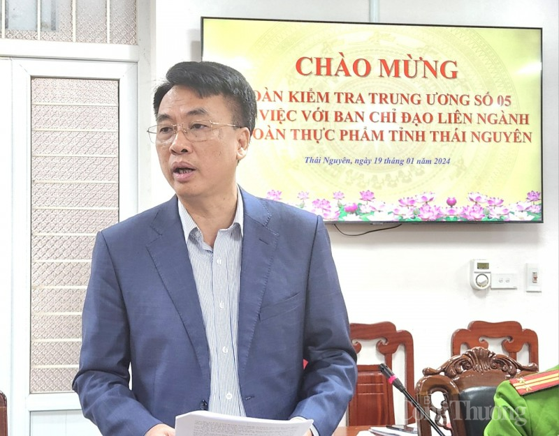 Đoàn kiểm tra liên ngành Trung ương làm việc với Thái Nguyên về an toàn thực phẩm