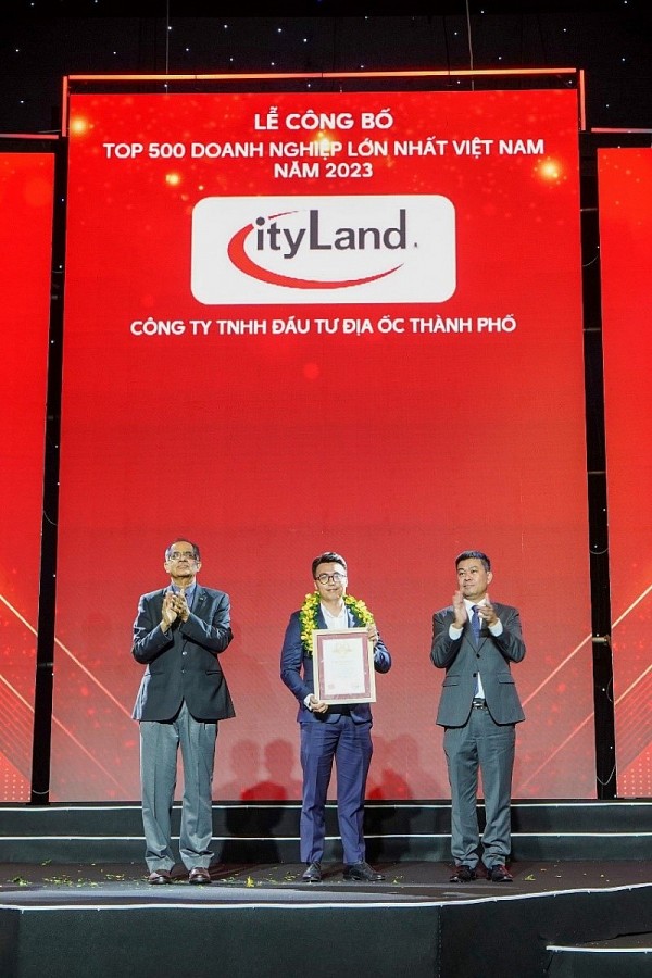 VNR500 vinh danh CityLand lọt Top 500 doanh nghiệp lớn nhất Việt Nam 2023