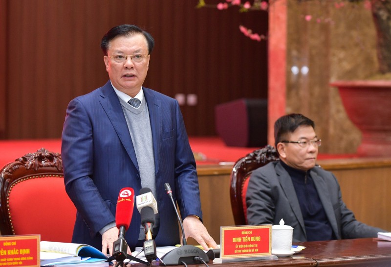 Phó Chủ tịch QH Nguyễn Khắc Định chủ trì làm việc về tiếp thu,chỉnh lý dự thảo Luật Thủ đô (sửa đổi)