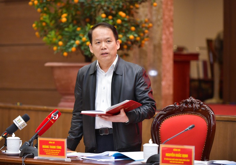 Phó Chủ tịch QH Nguyễn Khắc Định chủ trì làm việc về tiếp thu,chỉnh lý dự thảo Luật Thủ đô (sửa đổi)