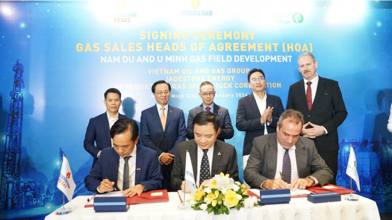 Ký kết thỏa thuận khung mua bán khí mỏ Nam Du – U Minh