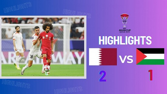 Kết quả Asian Cup 2023 trận Qatar và Palestine: Qatar lội ngược dòng vào tứ kết
