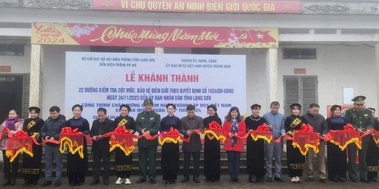 Lạng Sơn: Khánh thành 22 đường kiểm tra cột mốc, bảo vệ biên giới tại huyện Tràng Định