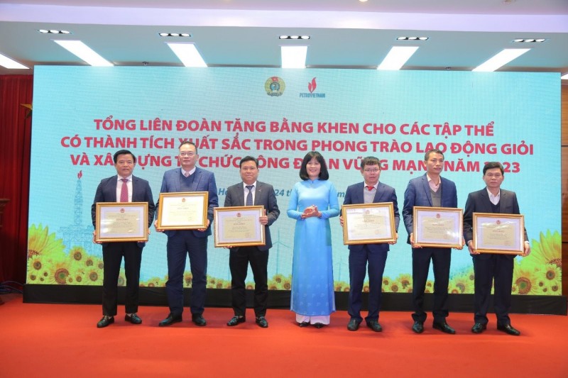 Công đoàn PV GAS được vinh danh tại Hội nghị của Công đoàn Dầu khí Việt Nam