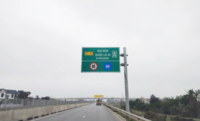 Cao tốc Mai Sơn - QL45 chính thức được chạy tối đa 90km/h
