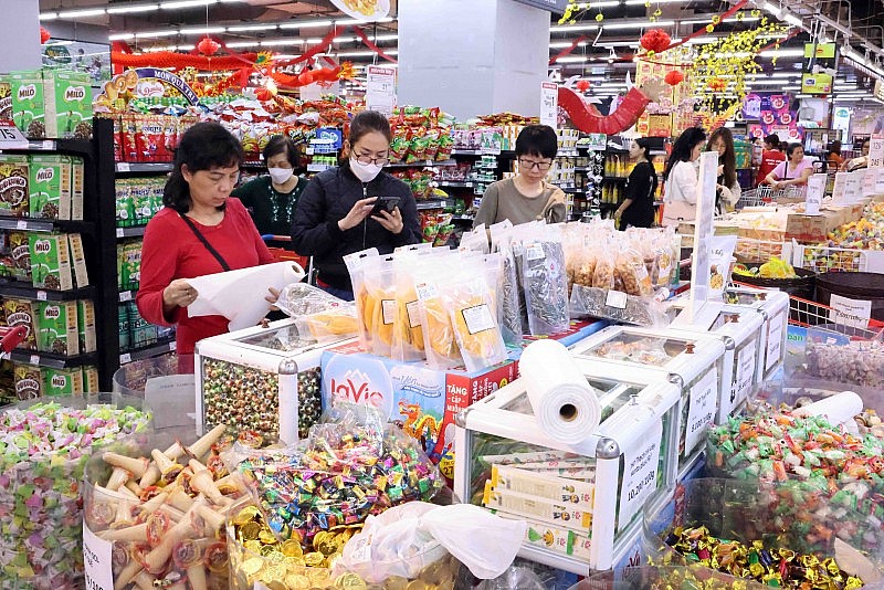 TP. Hồ Chí Minh: Siêu thị ngày 29 Tết đông nghẹt khách, sức mua tăng gấp 3