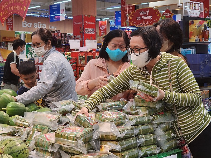 TP. Hồ Chí Minh: Siêu thị ngày 29 Tết đông nghẹt khách, sức mua tăng gấp 3