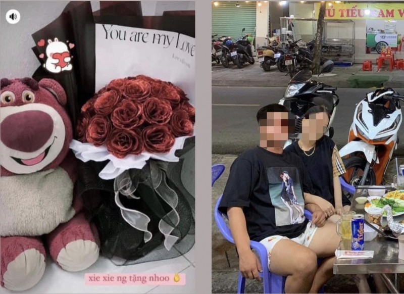 TP. Hồ Chí Minh: Xôn xao clip “cặp đôi mua hoa Valentine nhưng "quên" trả tiền”