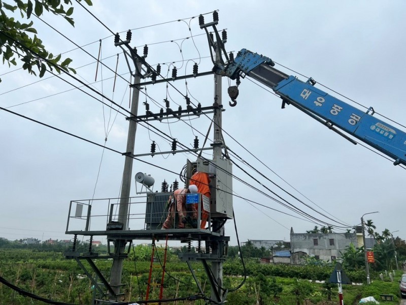 Điện lực huyện An Dương đảm bảo cung cấp điện đổ ải vụ Đông Xuân 2024