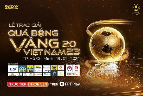 Trực tiếp trao giải Quả bóng vàng Việt Nam 2023
