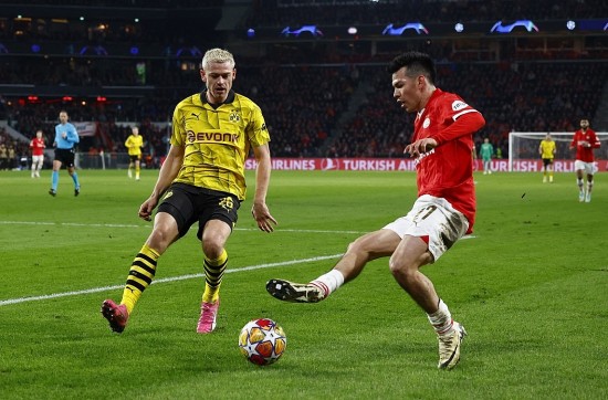Kết quả lượt đi Cup C1 ngày 21/2: PSV chia điểm với Dortmund, đương kim Á quân Inter có lợi thế