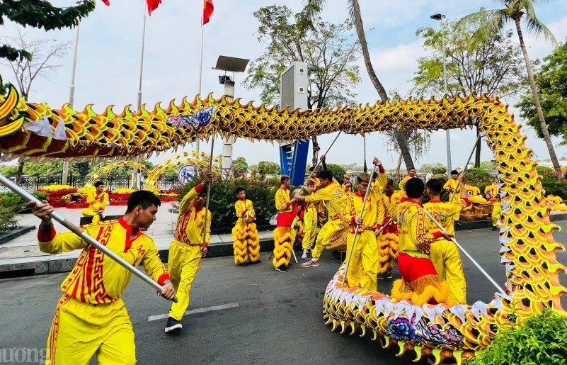 Bình Dương: Liên hoan nghệ thuật biểu diễn múa lân - sư - rồng mừng Đảng, mừng Xuân Giáp Thìn 2024