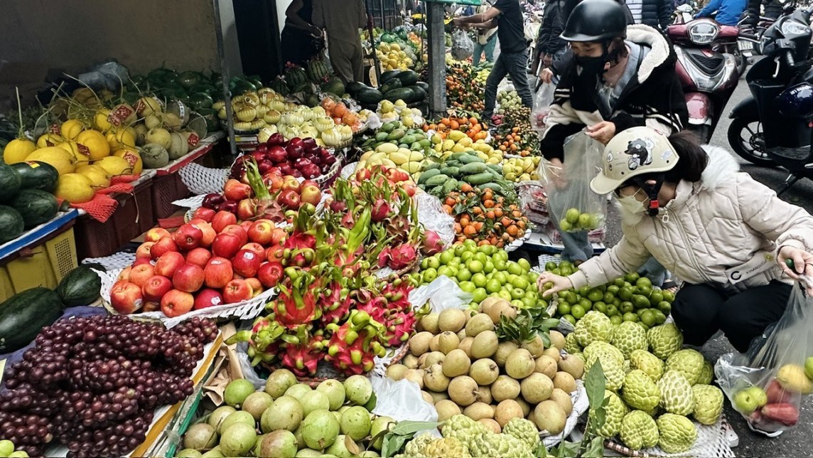 Thị trường dịp lễ rằm tháng Giêng: Hàng hoá “hạ nhiệt”, thực phẩm chay sôi động trên chợ mạng