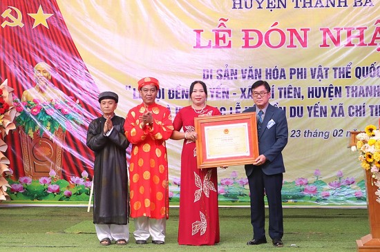 Phú Thọ: Lễ hội Đền Du Yến được công nhận Di sản văn hóa phi vật thể Quốc gia