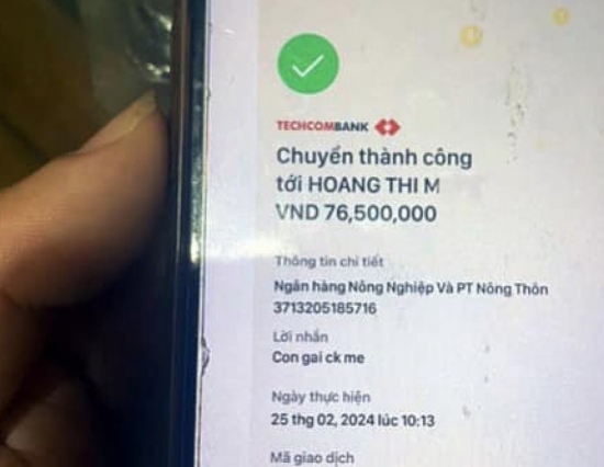 Hà Tĩnh: Kịp thời ngăn chặn vụ lập facebook và bill chuyển tiền giả để lừa đảo