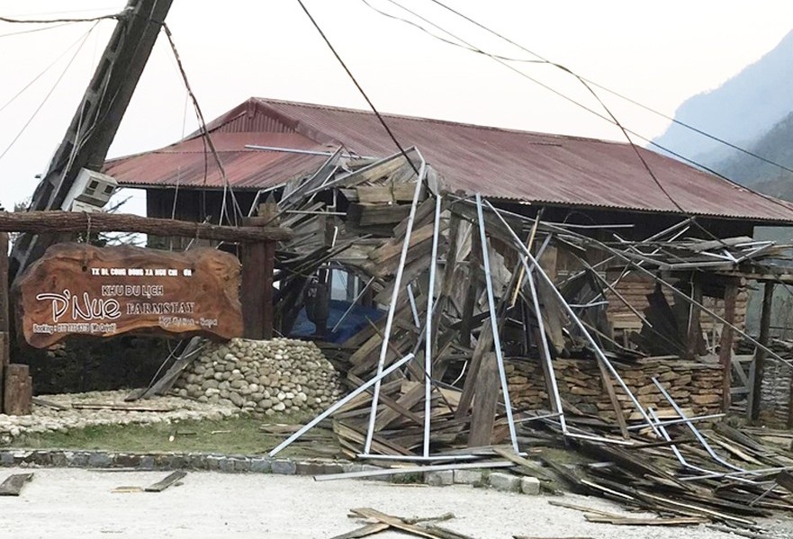 Lào Cai: Dông lốc gây thiệt hại hơn 1 tỷ đồng ở thị xã Sa Pa