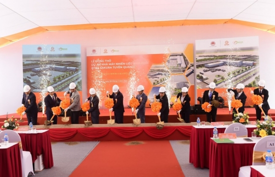 Tuyên Quang: Lễ động thổ Dự án nhà máy nhiên liệu sinh khối Erex Sakura