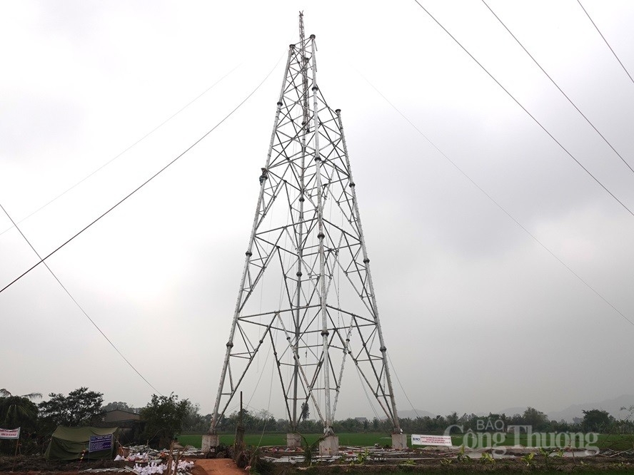 Nỗ lực thi công dự án đường dây 500kV mạch 3 cung đoạn Nam Định 1 - Thanh Hóa