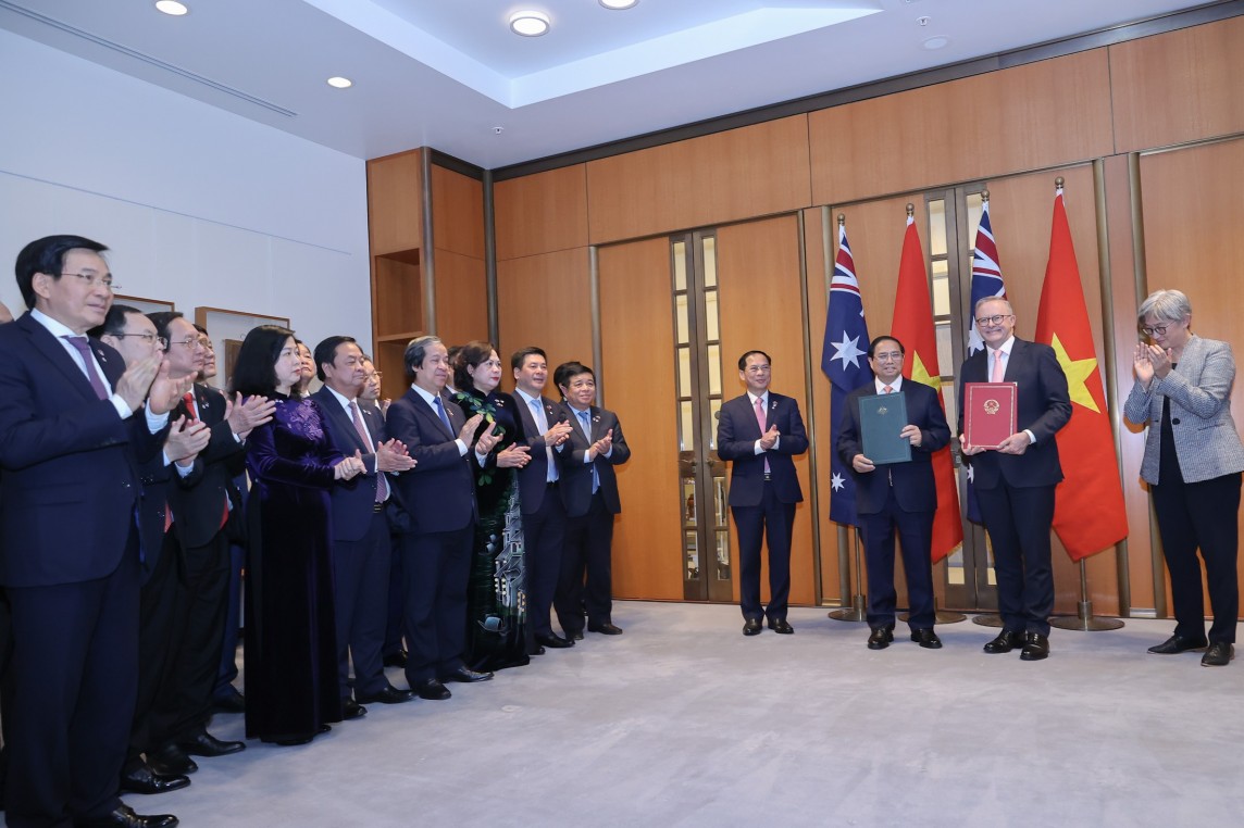 Việt Nam và Australia nâng cấp quan hệ lên Đối tác Chiến lược Toàn diện và ký kết hàng loạt văn kiện