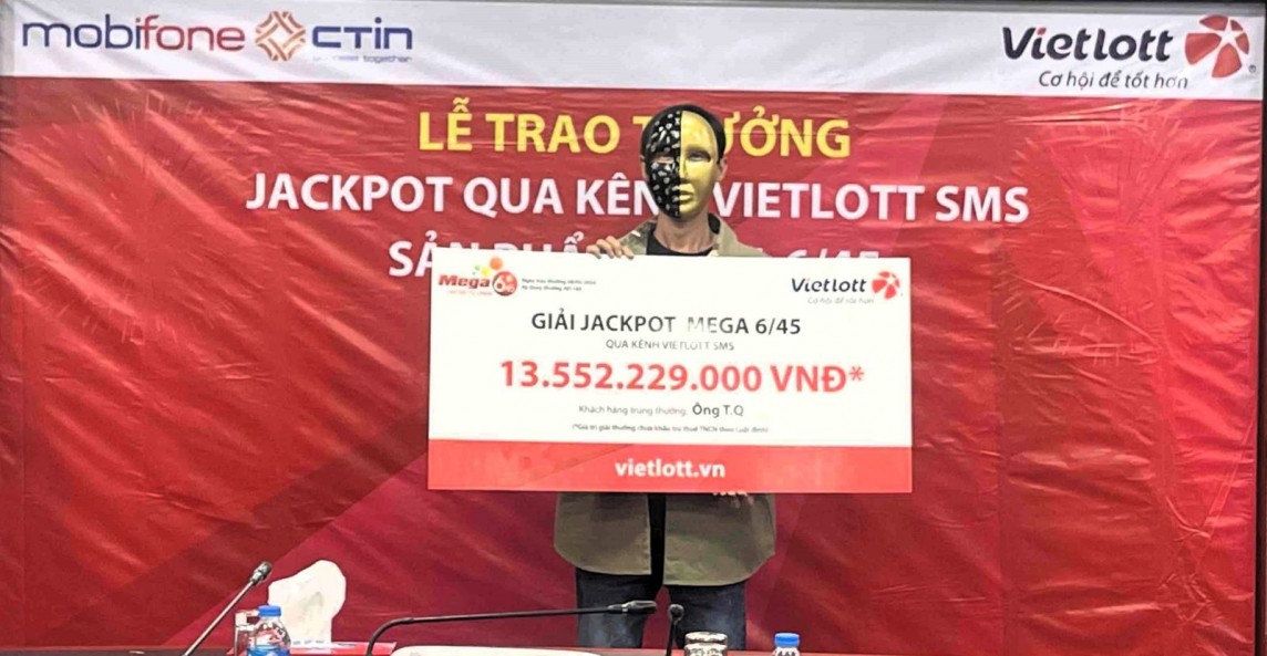 Anh T.Q. nhận giải Jackpot trị giá hơn 13,5 tỷ đồng