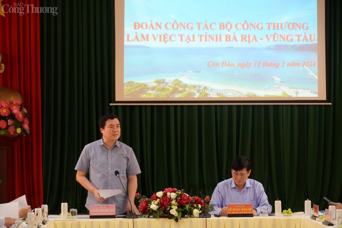Bộ Công Thương làm việc với tỉnh Bà Rịa - Vũng Tàu về Dự án kéo điện ra Côn Đảo