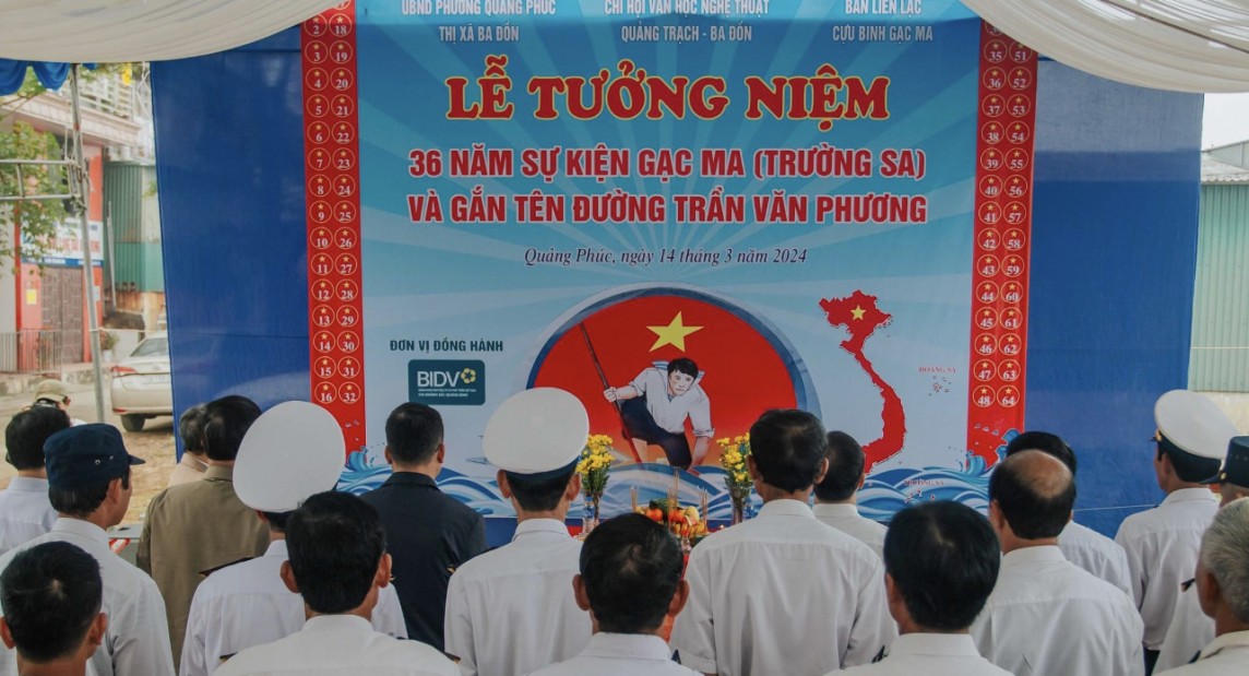 Thị xã Ba Đồn, tỉnh Quảng Bình: Gắn biển tên đường mang tên liệt sĩ Gạc Ma
