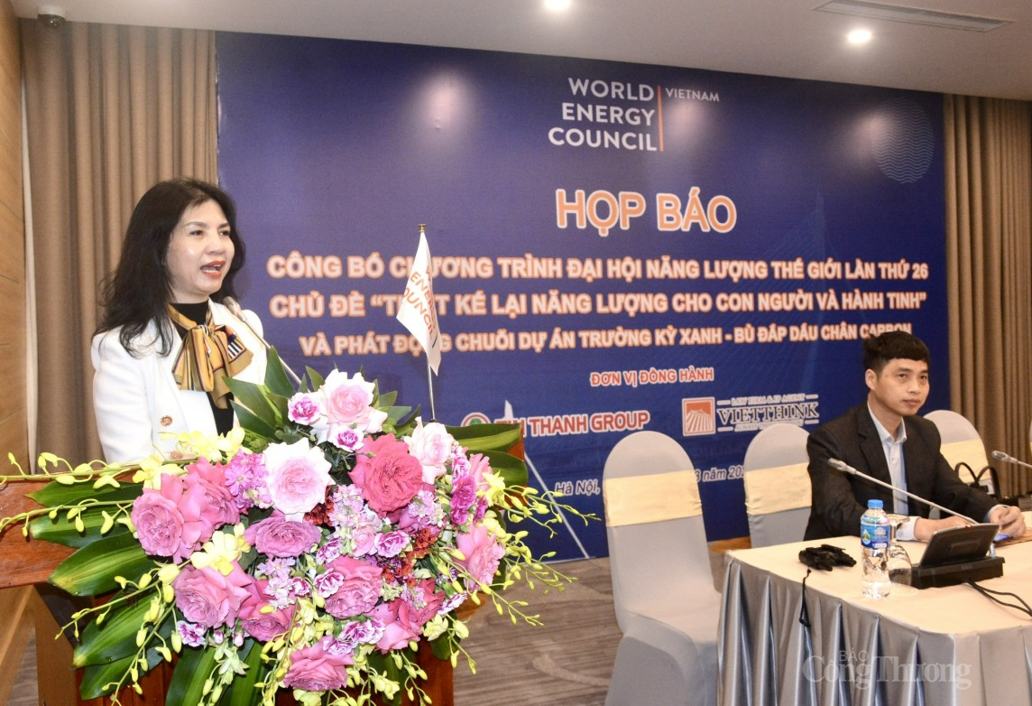 Công bố chuỗi các hoạt động hưởng ứng Đại hội Năng lượng thế giới lần thứ 26 tại Việt Nam