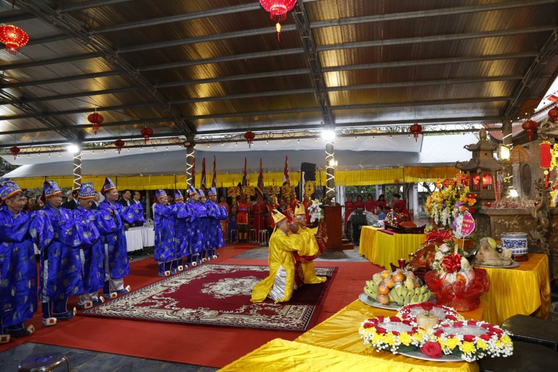 Thái Bình: Khai mạc lễ hội đền A Sào thờ Đức Thánh Trần