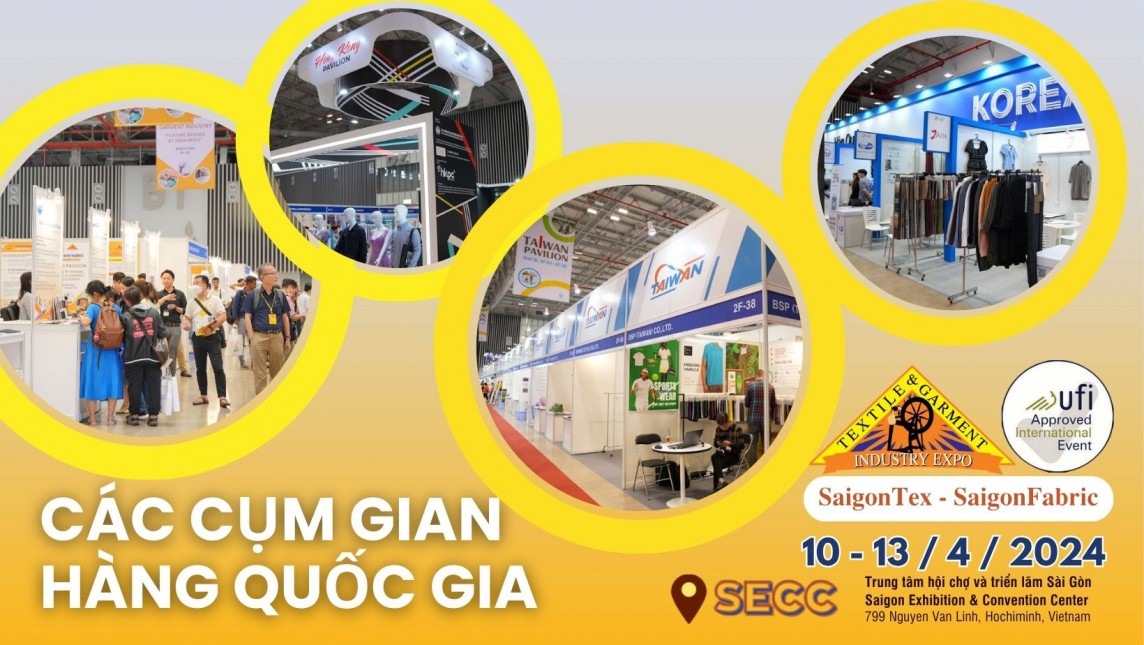 Sắp diễn ra triển lãm quốc tế chuyên ngành dệt may SaigonTex & SaigonFabric 2024