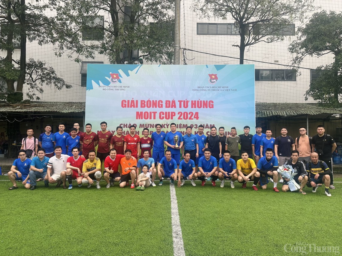 Giải bóng đá tứ hùng - MOIT Cup 2024: Tổng công ty Thuốc lá Việt Nam Vinataba lên ngôi vô địch