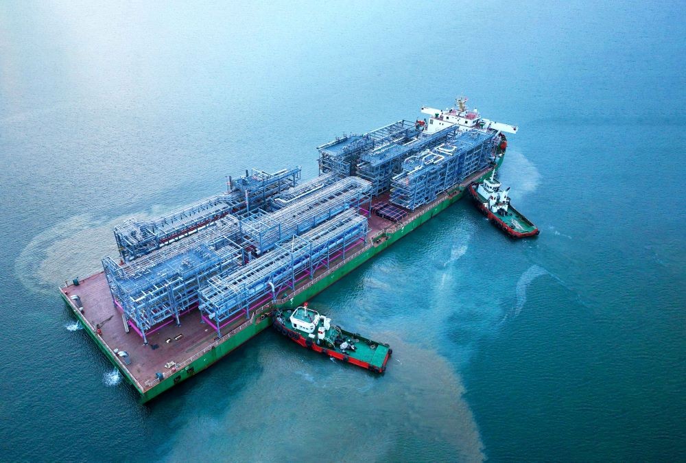 Doosan Vina xuất khẩu 9 module nặng 1.900 tấn đến bang Texas, Mỹ
