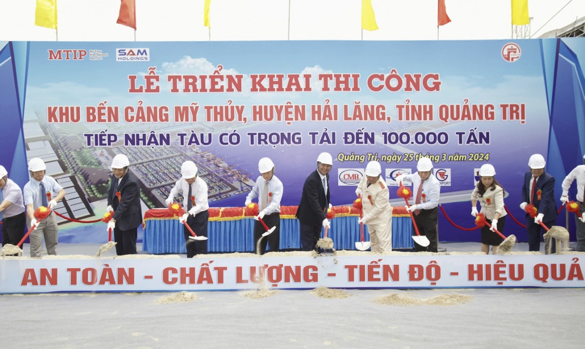 Quảng Trị: Thi công cảng nước sâu Mỹ Thuỷ với số vốn hơn 14.000 tỷ đồng