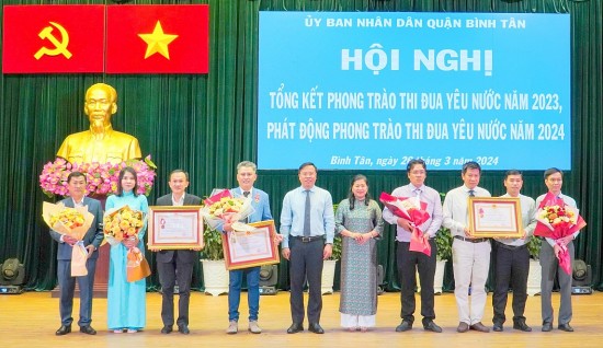 TP. Hồ Chí Minh: UBND quận Bình Tân tổ chức Hội nghị Tổng kết phong trào thi đua yêu nước năm 2023