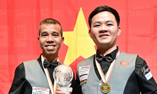 Điều bất ngờ về hai cơ thủ Billiards Việt Nam vừa vô địch thế giới