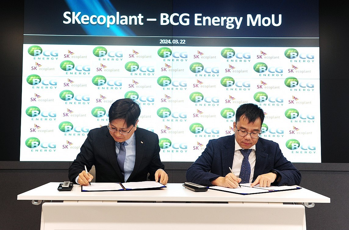 Sk Ecoplant Hàn Quốc bắt tay BCG energy đầu tư năng lượng tái tạo tại Việt Nam