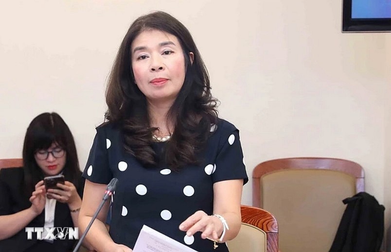 Bà Lê Thu Hà, Phó Chủ nhiệm Ủy ban Đối ngoại của Quốc hội. (Ảnh: An Đăng/TTXVN)