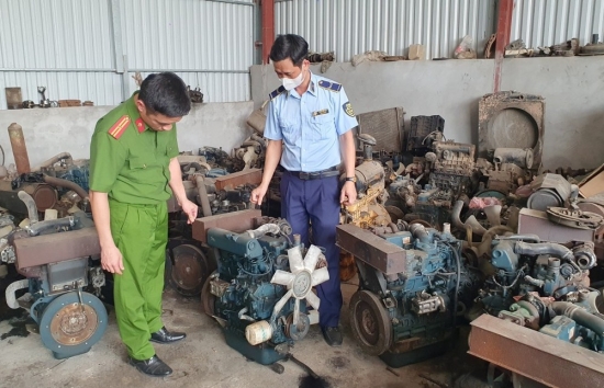 Hưng Yên: Thu giữ 15 động cơ máy nông nghiệp không rõ nguồn gốc, xuất xứ