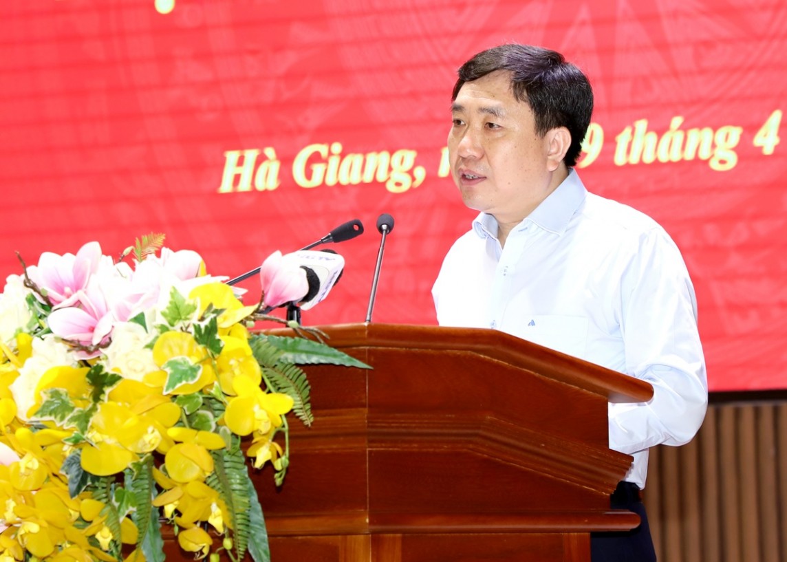 Quyền Bí thư Tỉnh ủy Hà Giang, Nguyễn Mạnh Dũng. Ảnh: Văn Nghị