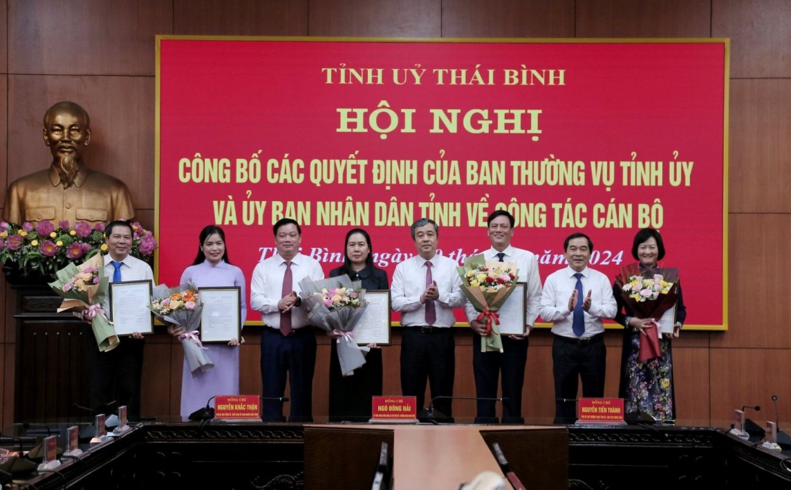 Thái Bình: Điều động Phó Chủ tịch UBND tỉnh giữ chức Bí thư Huyện ủy Thái Thụy