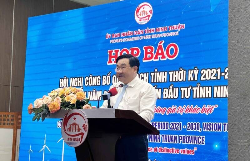 Sắp diễn ra Hội nghị công bố Quy hoạch tỉnh Ninh Thuận thời kỳ 2021 - 2030, tầm nhìn đến năm 2050