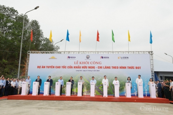 Thủ tướng Chính phủ phát lệnh khởi công dự án tuyến cao tốc cửa khẩu Hữu Nghị - Chi Lăng