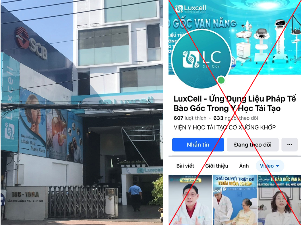 TP. Hồ Chí Minh: Cảnh báo về cơ sở LuxCell International Clinic làm bệnh nhân 