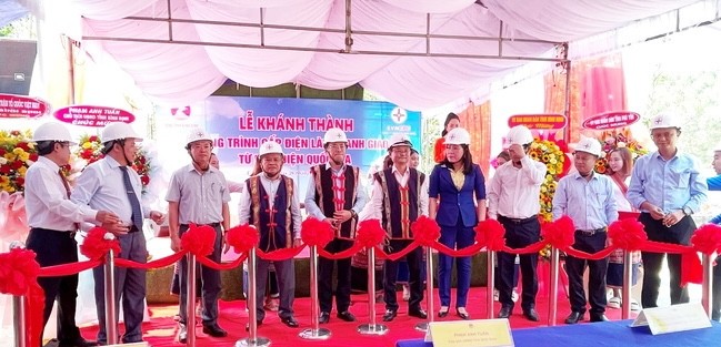Bình Định: Khánh thành công trình cấp điện cho làng Canh Giao