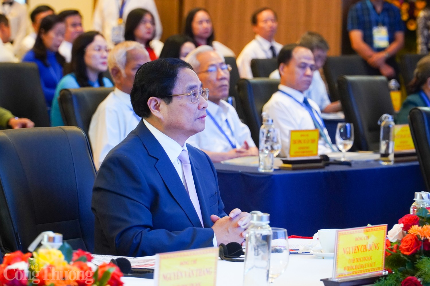Thủ tướng Phạm Minh Chính dự Hội nghị công bố quy hoạch và xúc tiến đầu tư tỉnh Ninh Thuận năm 2024. Ảnh: Đức Thảo