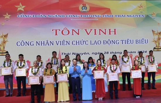 Thái Nguyên: Công đoàn ngành Công Thương tuyên dương 60 cá nhân tiêu biểu