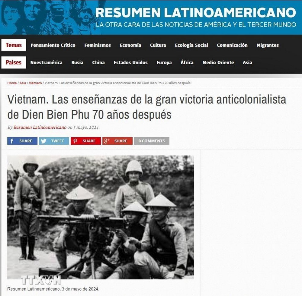 Báo chí Argentina ca ngợi chiến thắng Điện Biên Phủ là bài học chống thực dân